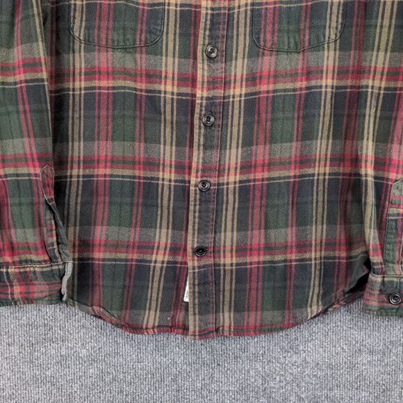 Field & Stream Button Up Shirt Men's Large Long Sleeve Multicolor Plaid Cotton - Picture 4 of 12